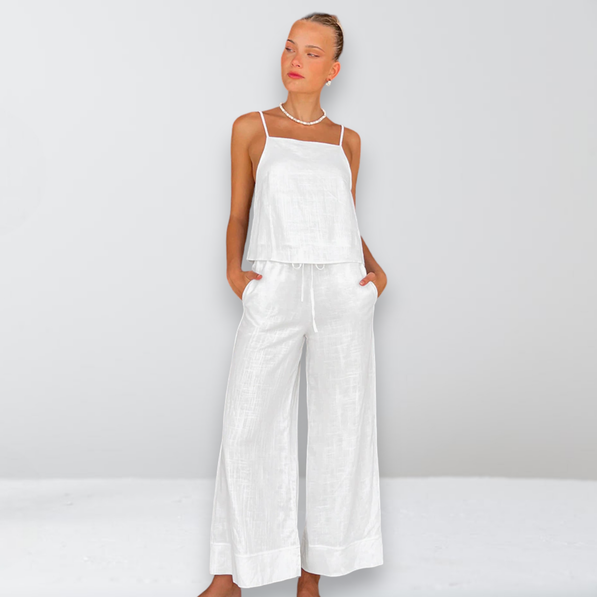 רעות- סט גופייה ומכנסיים ארוכים