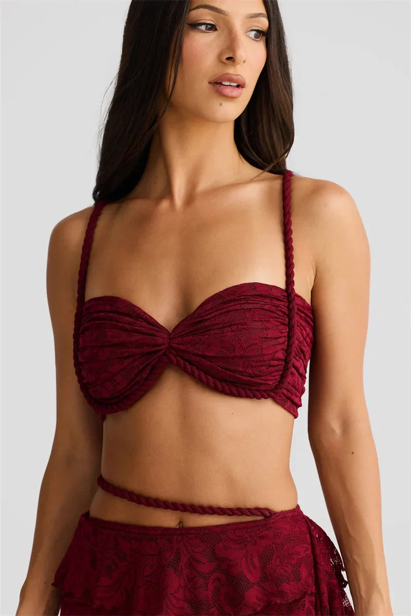 סט תחרה אלגנטי 2 חלקים- קולין