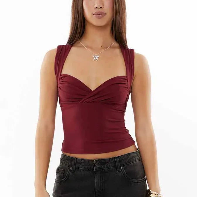 טופ קז'ואל עם קפלים