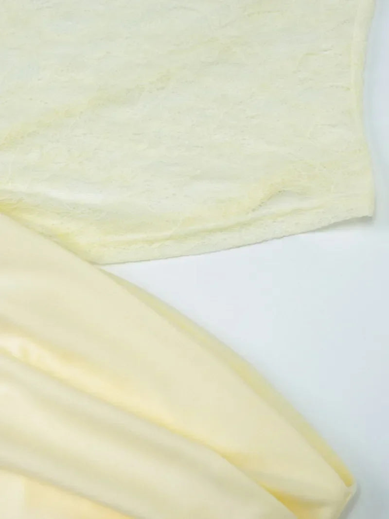 שמלת מקסי בשילוב תחרה- רובי