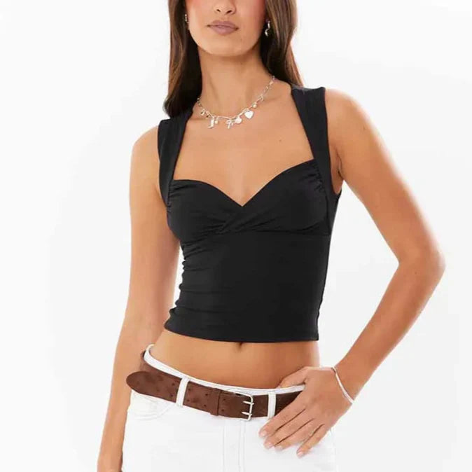 טופ קז'ואל עם קפלים