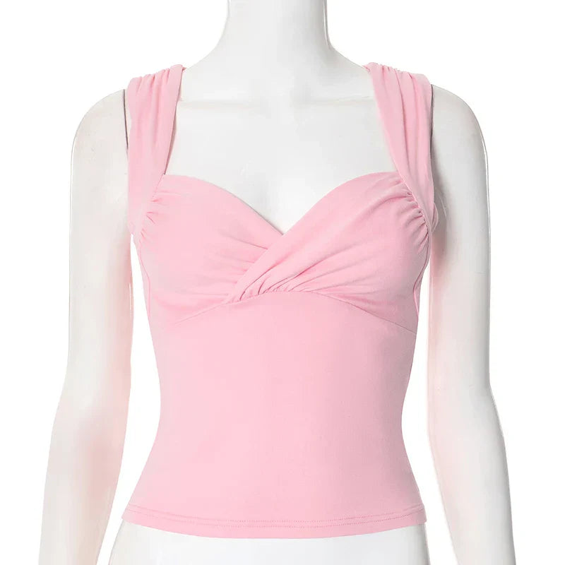 טופ קז'ואל עם קפלים