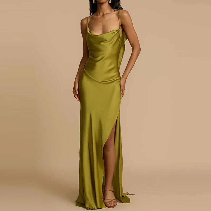 שמלת סאטן- סופיה