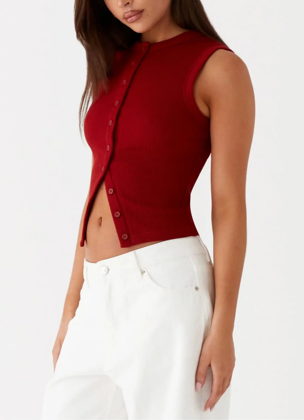 גופיית קרופ עם כפתורים