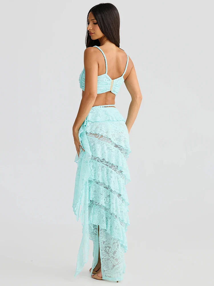 סט תחרה אלגנטי 2 חלקים- קולין