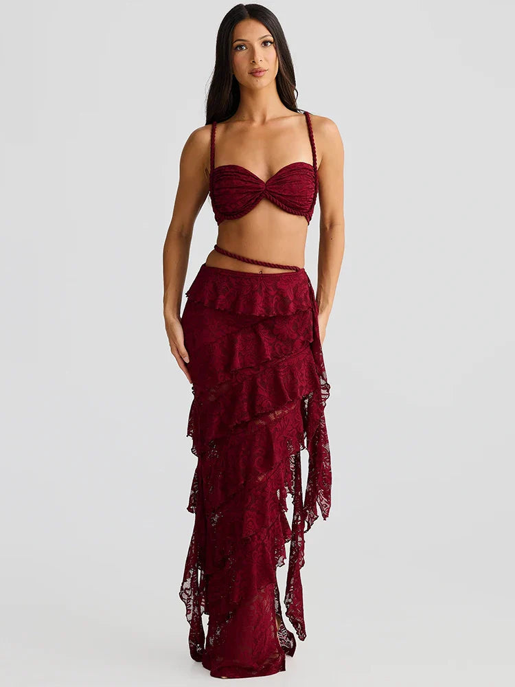 סט תחרה אלגנטי 2 חלקים- קולין