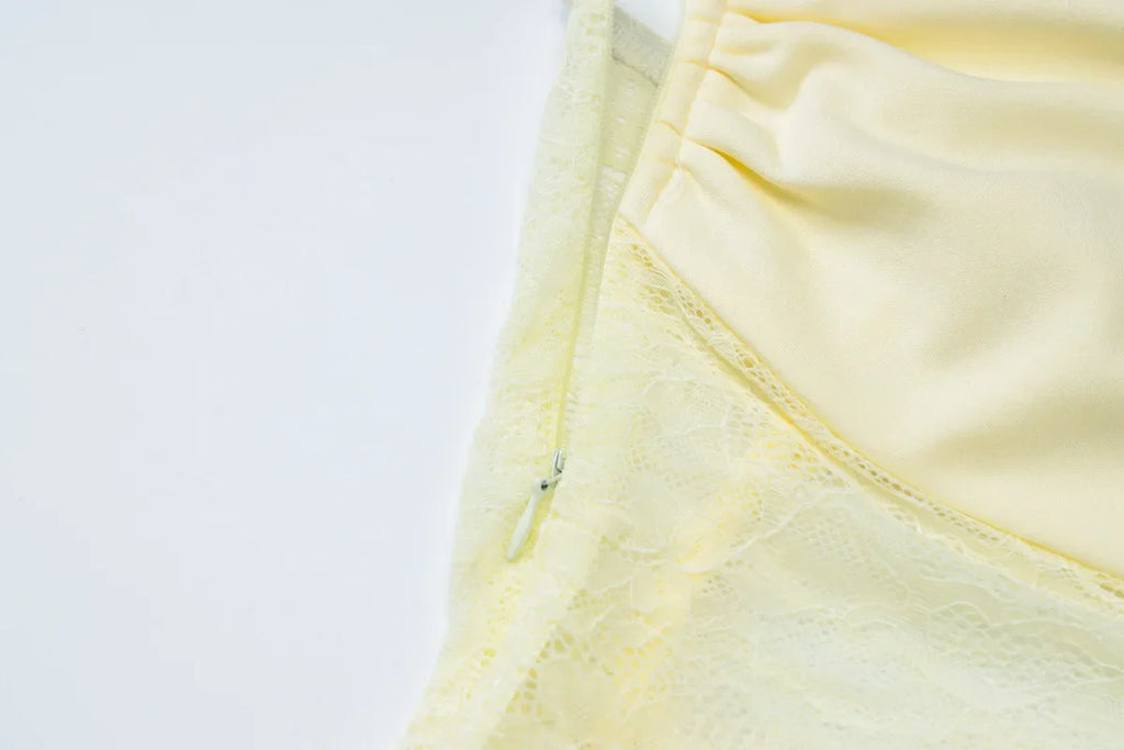 שמלת מקסי בשילוב תחרה- רובי