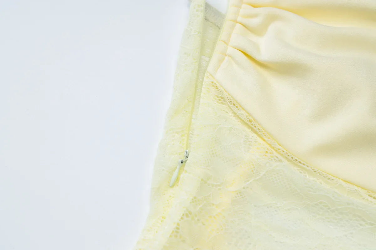 שמלת מקסי בשילוב תחרה- רובי