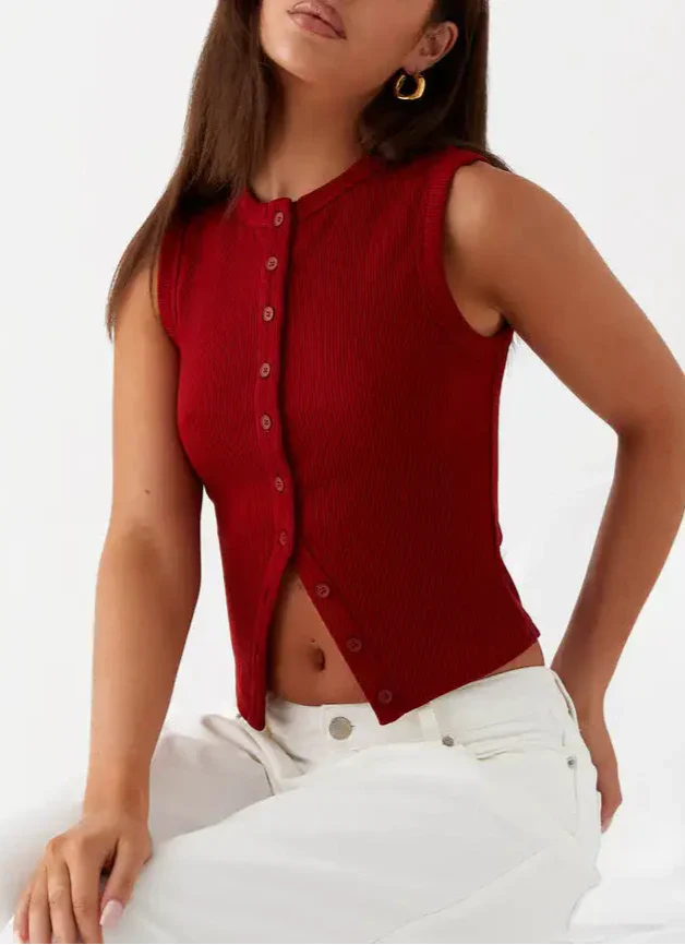 גופיית קרופ עם כפתורים